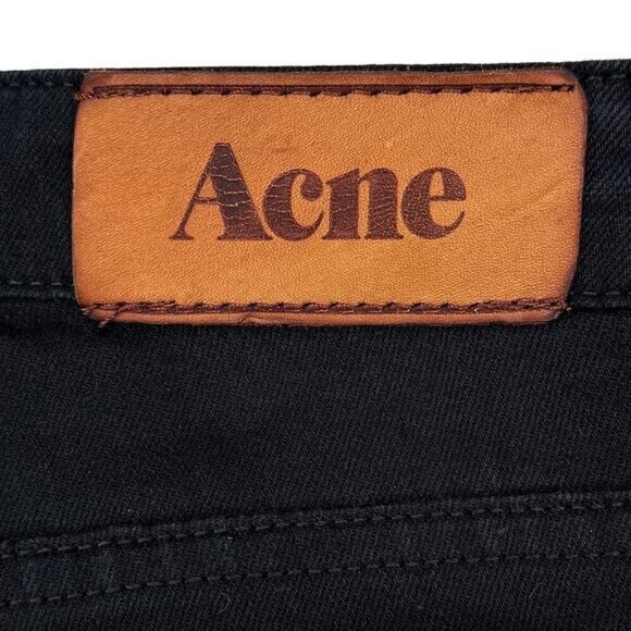 Acne Studios Flex Wet Black Skinny Jean Size 28 x 32 - Picture 7 of 7
